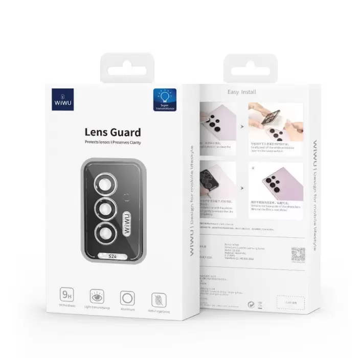 Samsung Galaxy S24 Plus Wiwu Lg-008 Lens Guard Darbelere Karşı Dayanıklı Kamera Lens Koruyucu