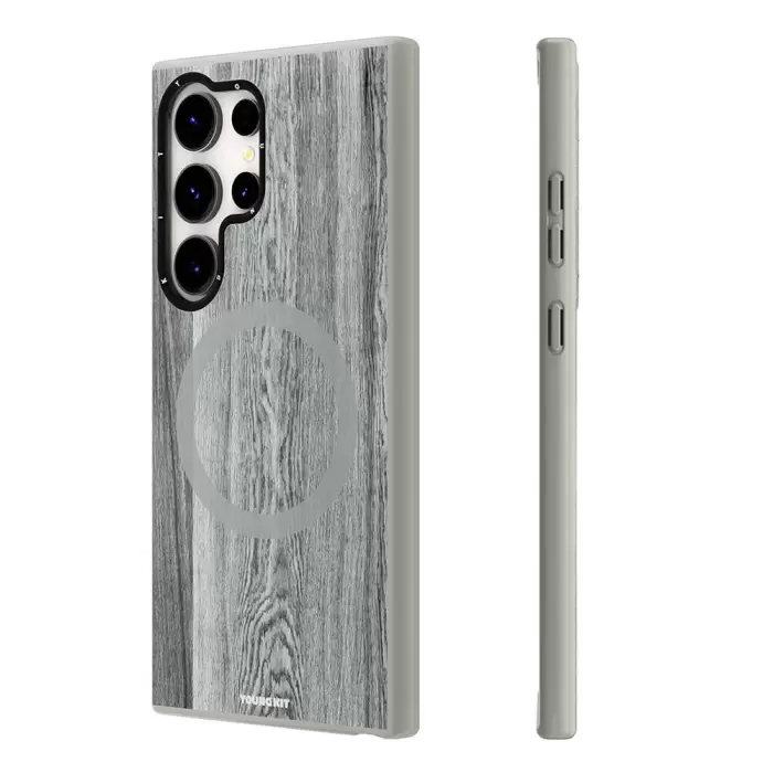 Samsung Galaxy S24 Ultra Kılıf Magsafe Şarj  Sararmaya Dayanıklı Youngkit Wood Forest Series Kapak