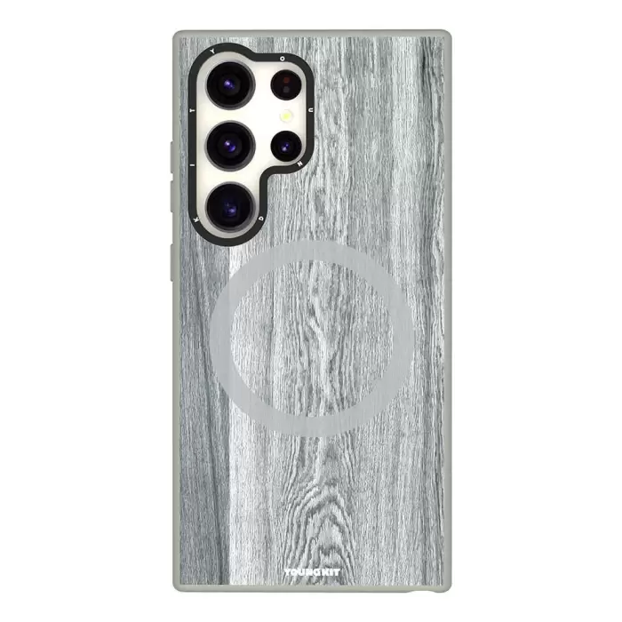 Samsung Galaxy S24 Ultra Kılıf Magsafe Şarj  Sararmaya Dayanıklı Youngkit Wood Forest Series Kapak