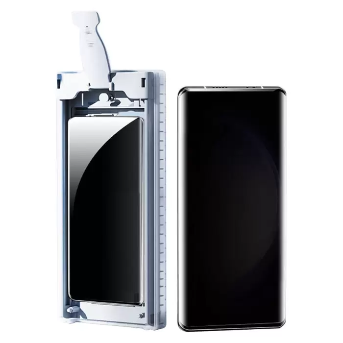 Samsung Galaxy S24 Ultra Lopard Uygulama Aparatlı 6in1 Easy Body Privacy Ekran Koruyucu