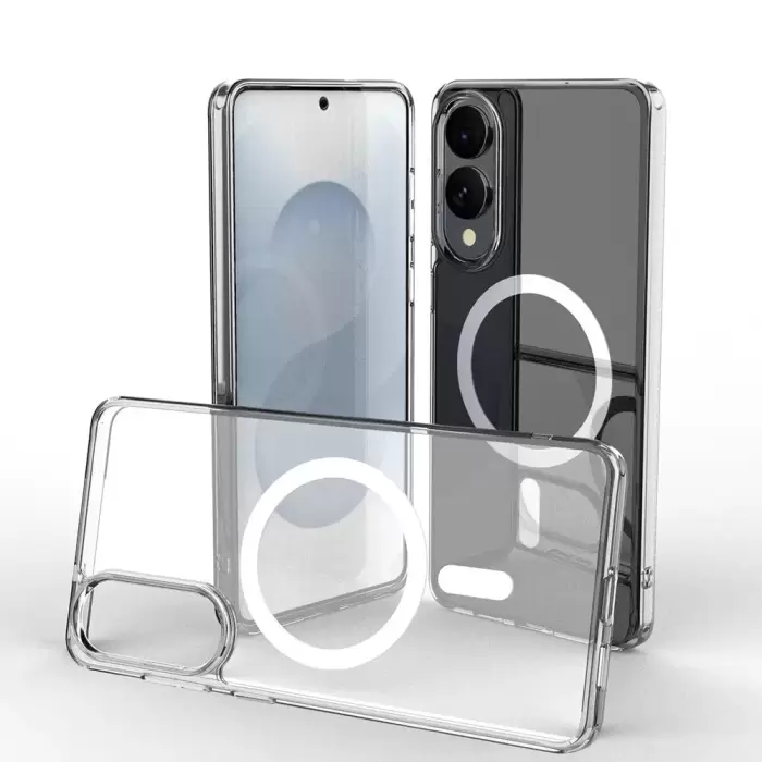 Samsung Galaxy S25 Edge Kılıf Kamera Korumalı Magsafe Sert Pc Lopard Porto Kapak