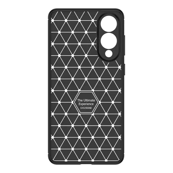 Samsung Galaxy S25 Edge Kılıf Lopard Kamera Korumalı Karbon Desenli Negro Kapak Yüzey Kılıf