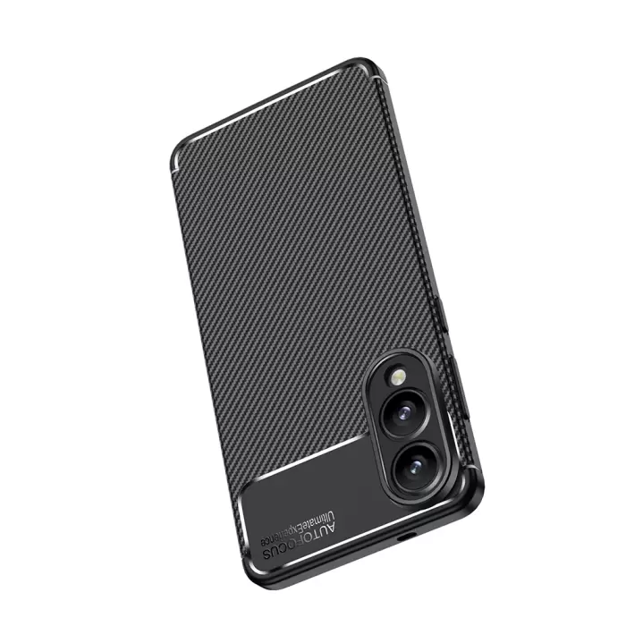Samsung Galaxy S25 Edge Kılıf Lopard Kamera Korumalı Karbon Desenli Negro Kapak Yüzey Kılıf