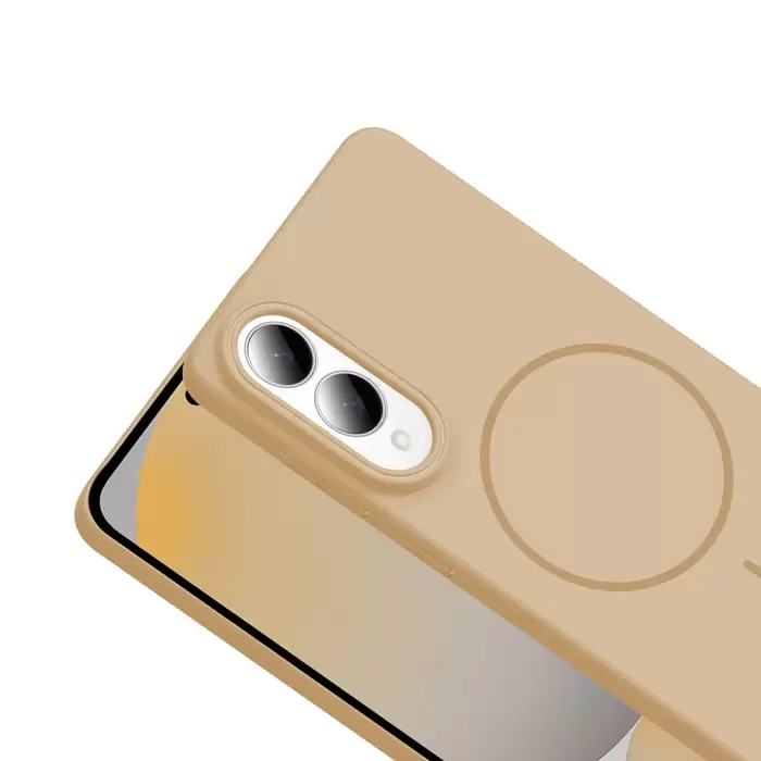 Samsung Galaxy S25 Edge Kılıf Magsafe Şarj Özellikli Lopard Ruby Sert Kapak