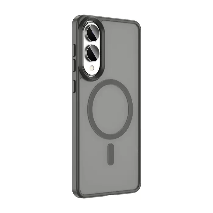 Samsung Galaxy S25 Edge Kılıf Magsafe Şarj Özellikli Mat Arka Yüzey Lopard Sio Kapak