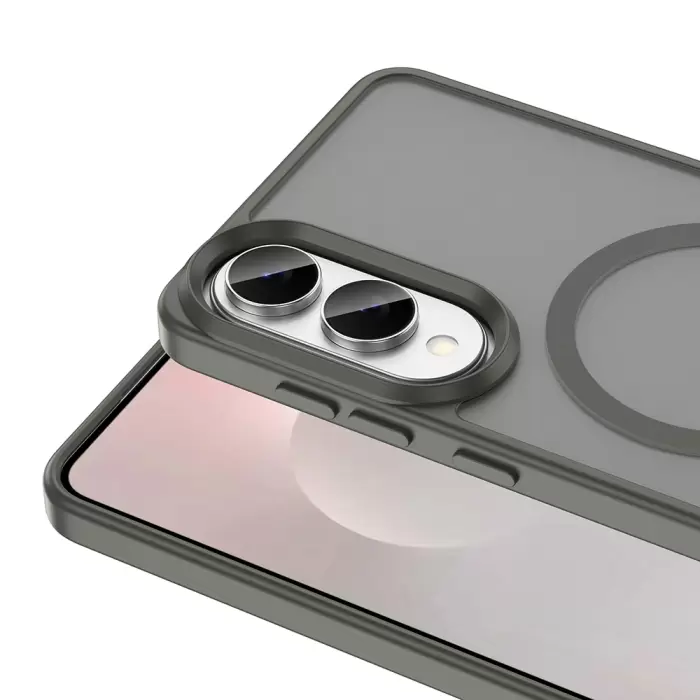 Samsung Galaxy S25 Edge Kılıf Magsafe Şarj Özellikli Mat Arka Yüzey Lopard Sio Kapak