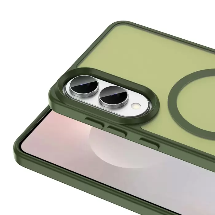 Samsung Galaxy S25 Edge Kılıf Magsafe Şarj Özellikli Mat Arka Yüzey Lopard Sio Kapak
