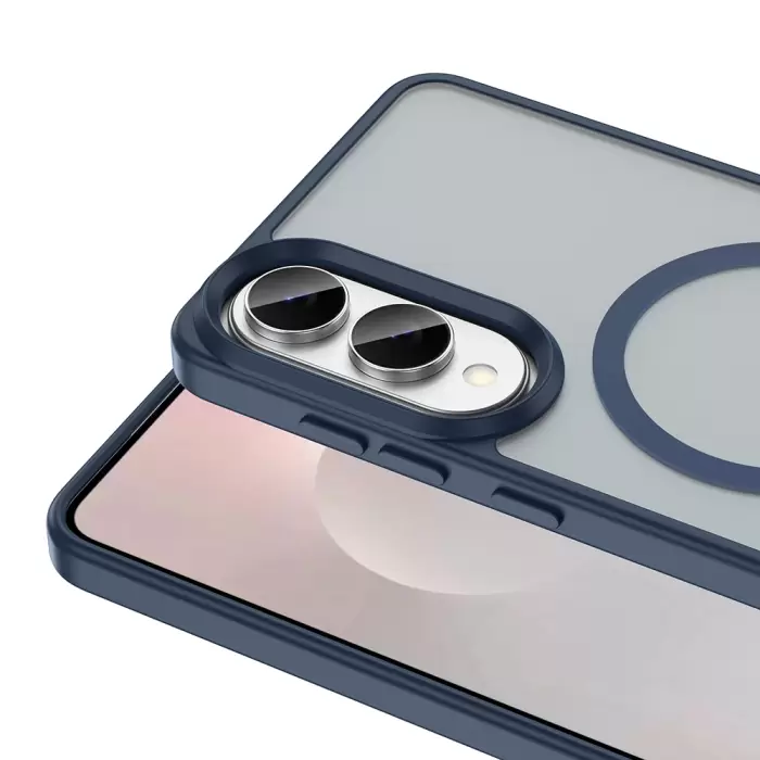 Samsung Galaxy S25 Edge Kılıf Magsafe Şarj Özellikli Mat Arka Yüzey Lopard Sio Kapak