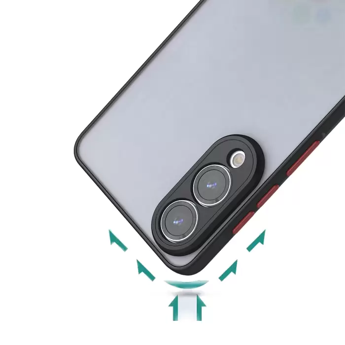Samsung Galaxy S25 Edge Kılıf Tuşlu Mat Parmak Izi Yapmaz Kamera Korumalı Sert Silikon Hux