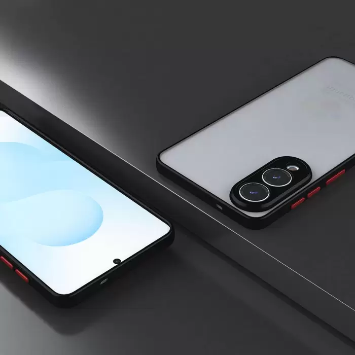 Samsung Galaxy S25 Edge Kılıf Tuşlu Mat Parmak Izi Yapmaz Kamera Korumalı Sert Silikon Hux