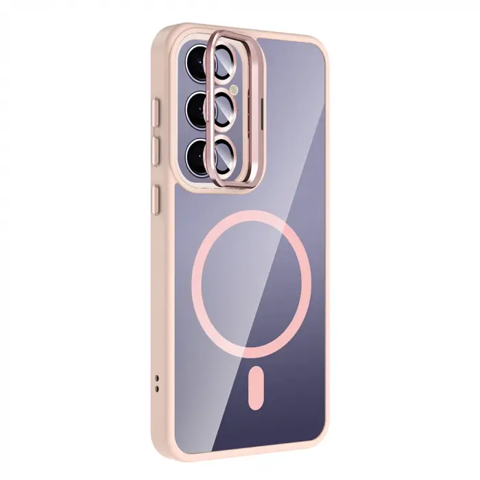 Samsung Galaxy S25 Plus Kılıf Standlı Kamera Lens Koruma Hediyeli Magsafe Şarj Lopard Etro Kapak Koruyucu