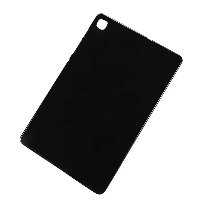 Samsung Galaxy Tab A7 10.4 T500 2020 Kılıf Lopard Tablet Kamera Korumalı Renksiz Şeffaf Esnek Silikon Kapak Süper