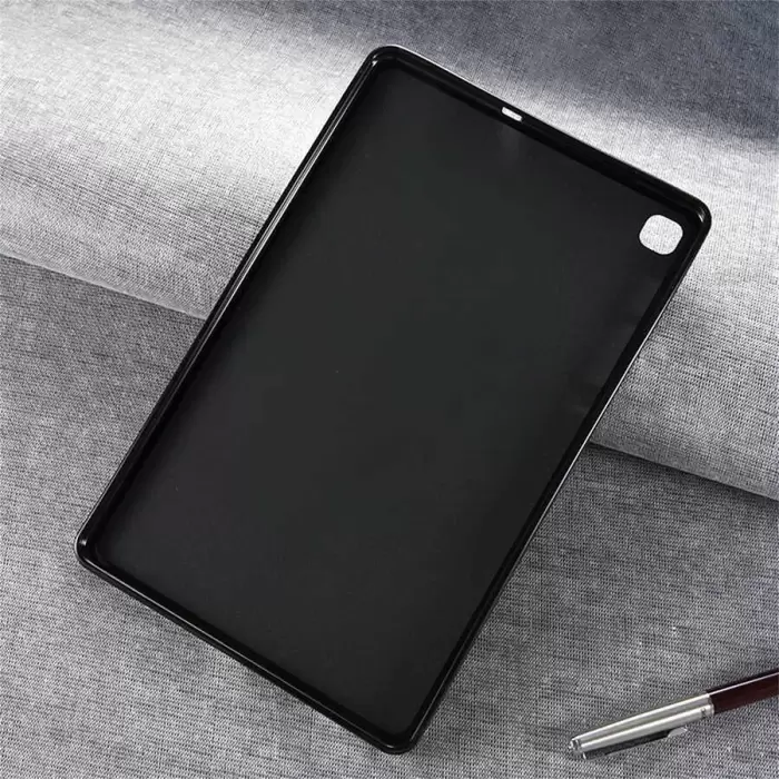 Samsung Galaxy Tab A7 10.4 T500 2020 Kılıf Lopard Tablet Kamera Korumalı Renksiz Şeffaf Esnek Silikon Kapak Süper