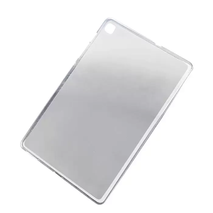 Samsung Galaxy Tab A7 10.4 T500 2020 Kılıf Lopard Tablet Kamera Korumalı Renksiz Şeffaf Esnek Silikon Kapak Süper