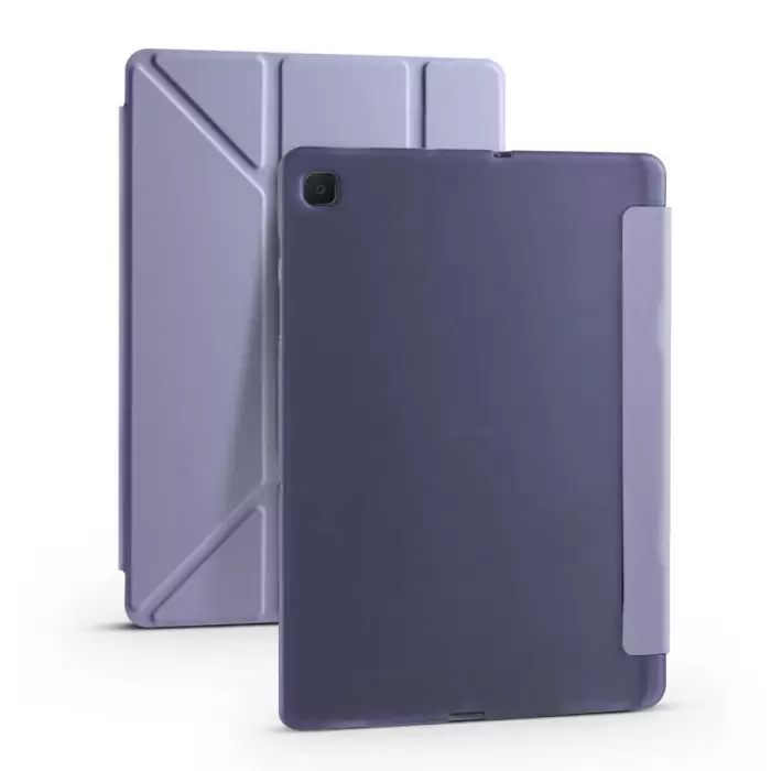 Samsung Galaxy Tab A7 10.4 T500 2020 Kılıf Lopard Tri Folding Kalem Bölmeli Standlı Kılıf