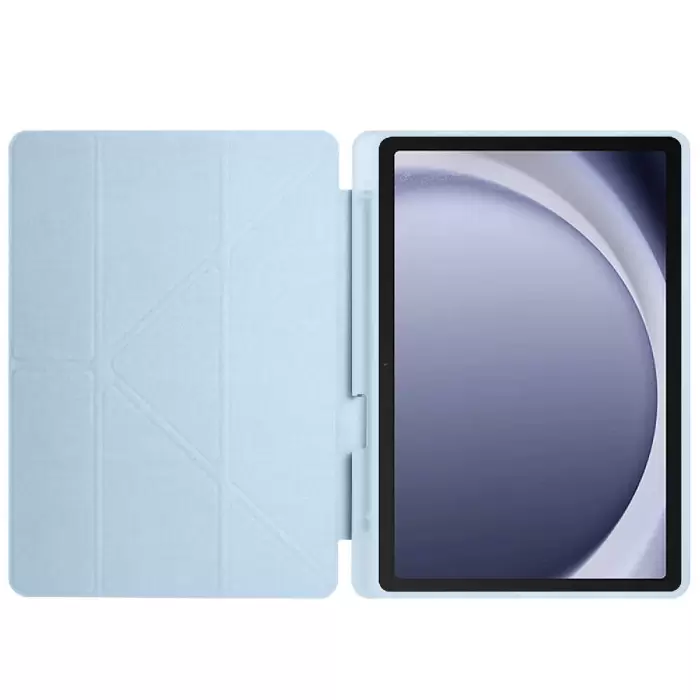 Samsung Galaxy Tab A9 Kılıf Lopard Tri Folding Kalem Bölmeli Standlı Kılıf