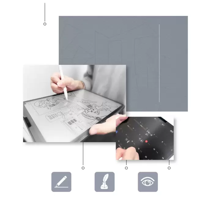 Samsung Galaxy Tab A9 Plus Kağıt Hisli Mat Lopard Paper-Like Ekran Koruyucu