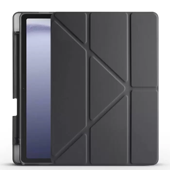 Samsung Galaxy Tab A9 Plus Kılıf Lopard Tri Folding Kalem Bölmeli Standlı Kılıf