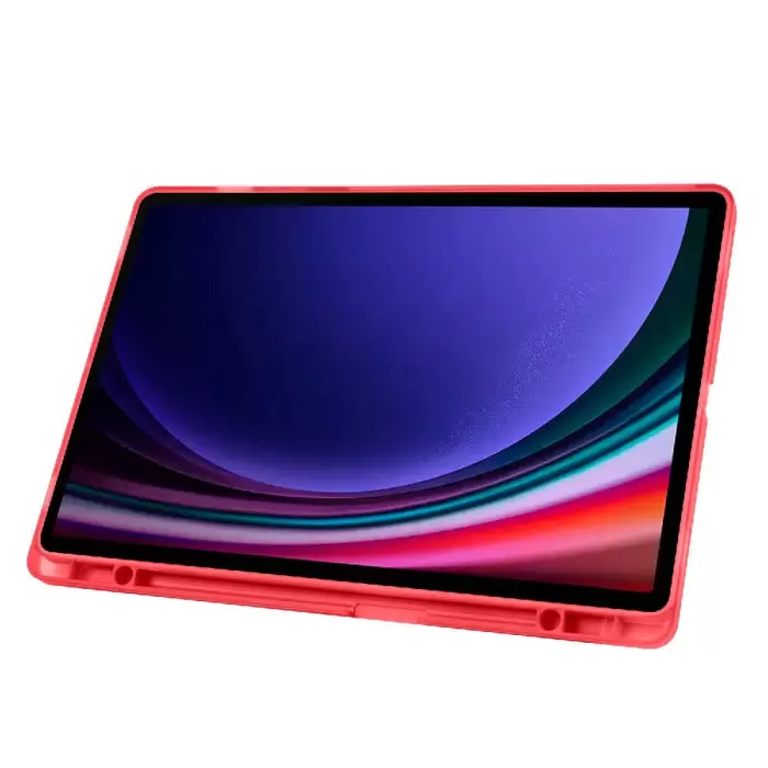 Samsung Galaxy Tab S10 Plus Kılıf Lopard Tri Folding Kalem Bölmeli Standlı Kılıf