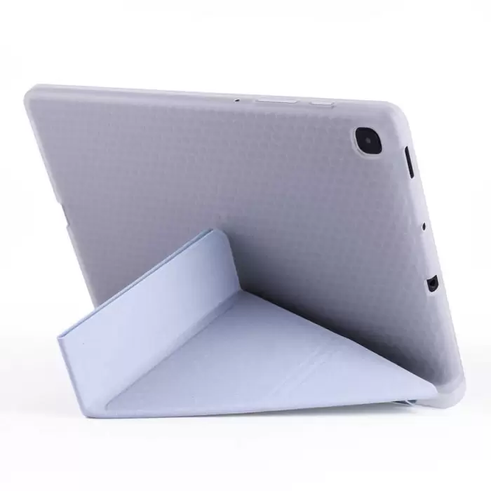 Samsung Galaxy Tab S6 Lite P610 Kılıf Lopard Tri Folding Kalem Bölmeli Standlı Kılıf
