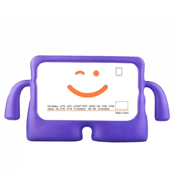 Samsung Galaxy Tab S7 T870 Uyumlu Standlı Çocuklar Için Renkli Tutacaklı Tablet Kılıfı