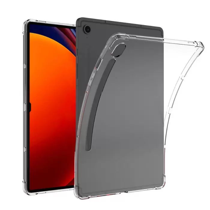 Samsung Galaxy Tab S8 Kılıf  Tablet Nitro Antishock Köşe Koruma Darbe Emici Şeffaf Doku Silikon Kapak