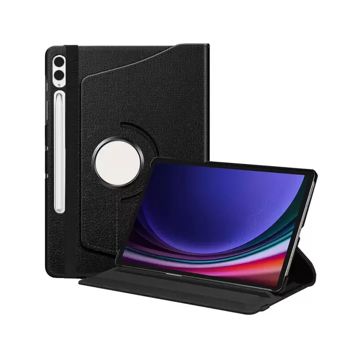 Samsung Galaxy Tab S9 FE Plus 360 Dönebilen Standlı Case Kılıf Tablet Kılıfı