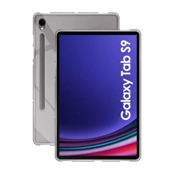 Samsung Galaxy Tab S9 Kılıf Lopard Tablet Kamera Korumalı Renksiz Şeffaf Esnek Silikon Kapak Süper