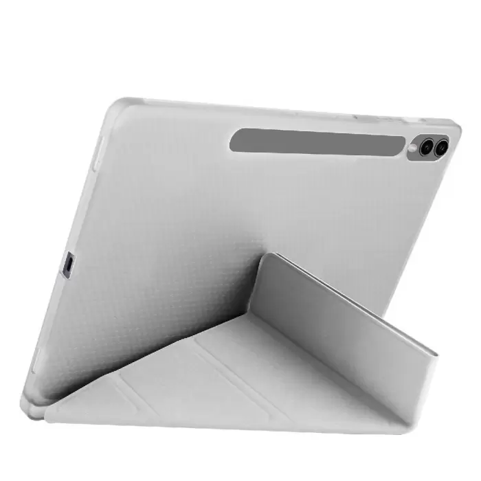 Samsung Galaxy Tab S9 Plus Kılıf Lopard Tri Folding Kalem Bölmeli Standlı Kılıf