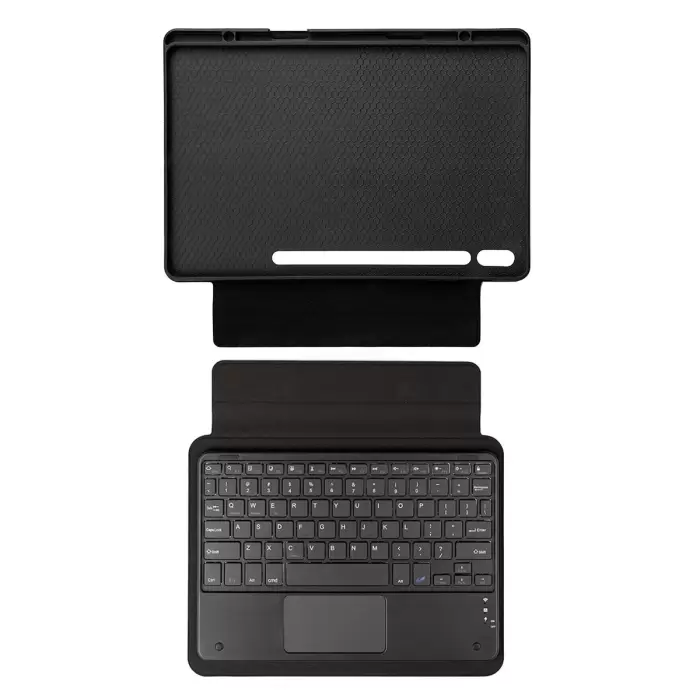 Samsung Galaxy Tab S9 Plus Lopard Border Keyboard Bluetooh Bağlantılı Standlı Klavyeli Tablet Kılıfı