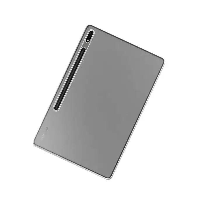 Samsung Galaxy Tab S9 Ultra SM-X910 Kılıf Lopard Tablet Kamera Korumalı Renksiz Şeffaf Esnek Silikon Kapak Süper