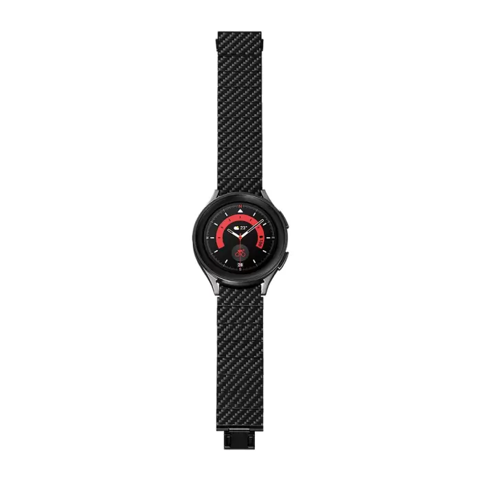 Samsung Galaxy Watch 4 40mm Karbon Fiber Pitaka Modern Series Black-grey Twill Kordon