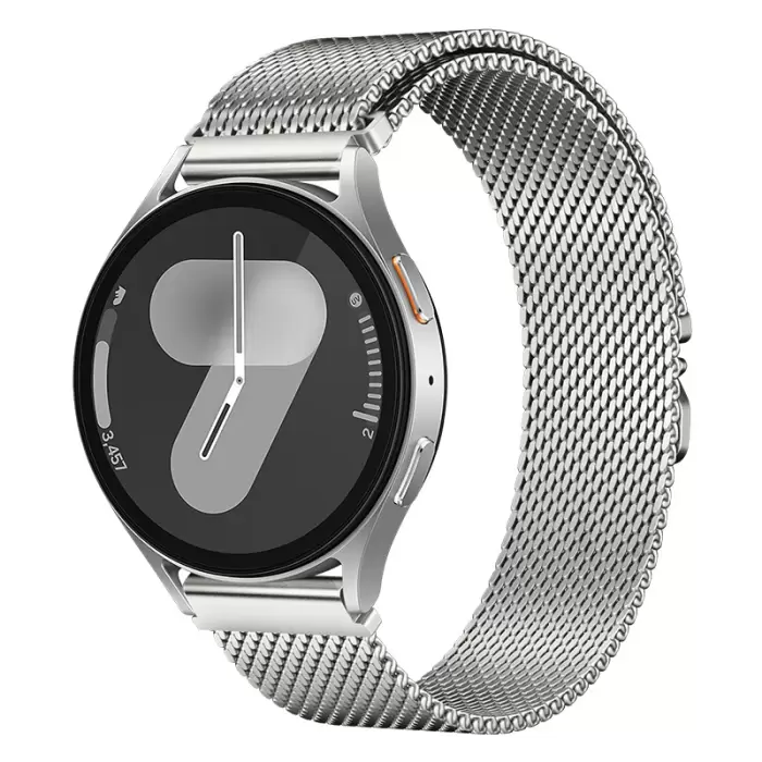 Samsung Galaxy Watch 46mm Lopard Krd-25 Metal Hasır Kordon