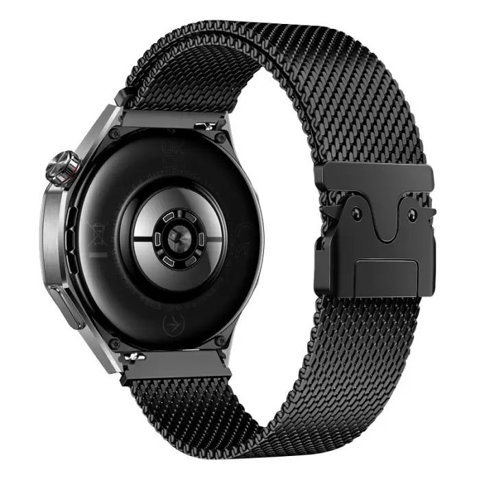 Samsung Galaxy Watch 46mm Lopard Krd-25 Metal Hasır Kordon