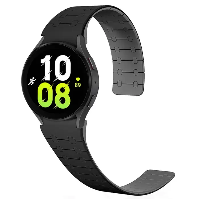 Samsung Galaxy Watch 5 Pro 45mm  KRD-111 20mm Çizgili Desenli Silikon Kordon