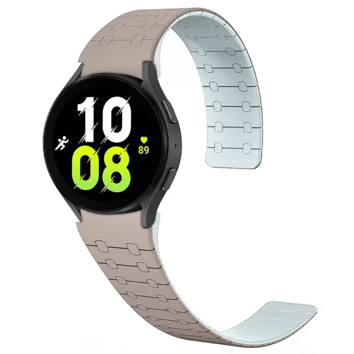 Samsung Galaxy Watch 6 40mm  KRD-111 20mm Çizgili Desenli Silikon Kordon