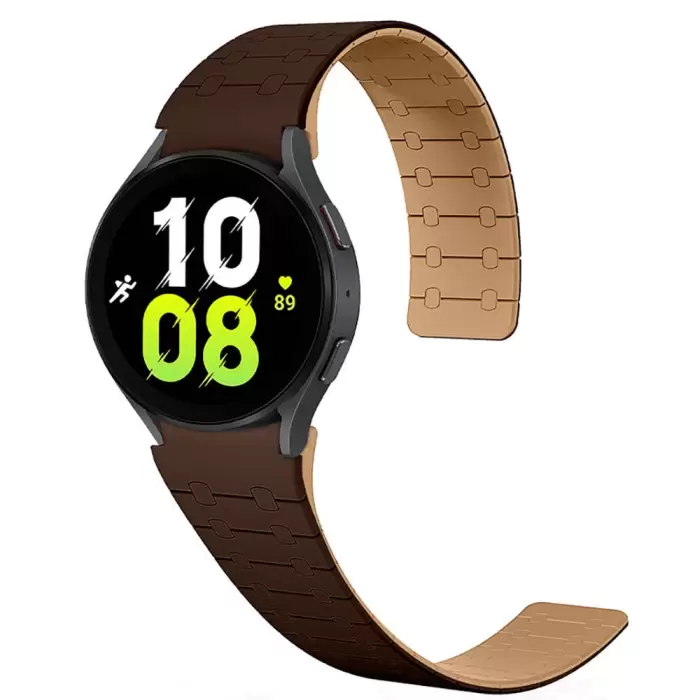 Samsung Galaxy Watch 6 40mm  KRD-111 20mm Çizgili Desenli Silikon Kordon