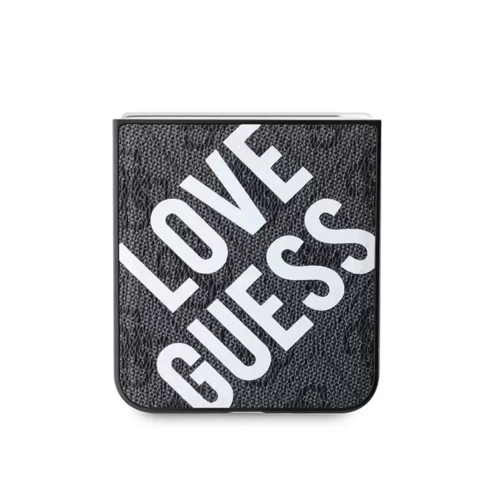 Samsung Galaxy Z Flip 6 Kılıf Guess Lisanslı Love Guess Printing Kapak