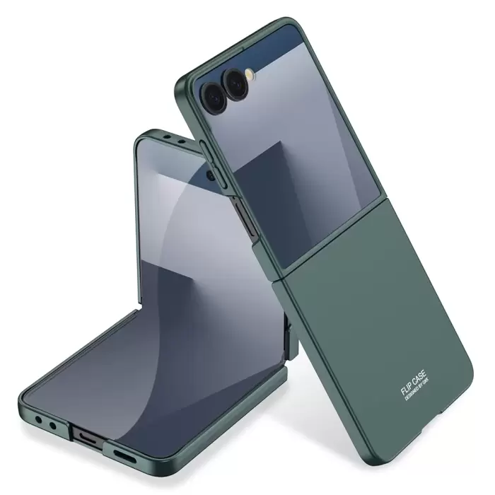 Samsung Galaxy Z Flip 7 Kılıf Lopard Sert Kıpta Kapak