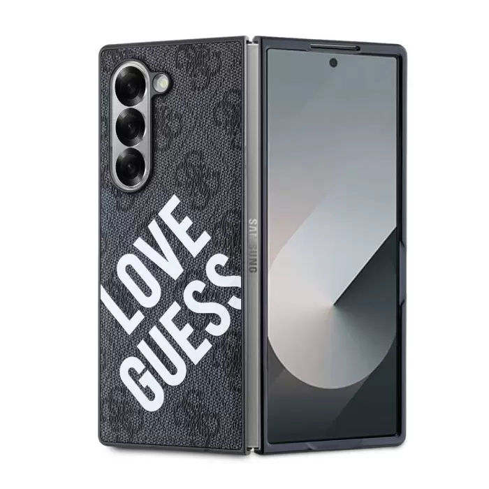 Samsung Galaxy Z Fold 6 Kılıf Guess Lisanslı Love Guess Printing Kapak