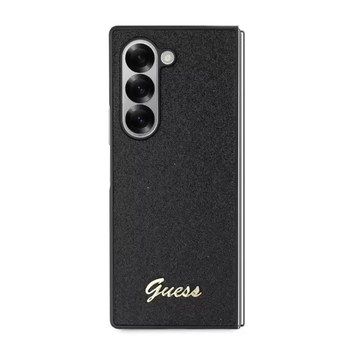 Samsung Galaxy Z Fold 6 Kılıf Guess Lisanslı Yazı Logolu Glitter Script Kapak