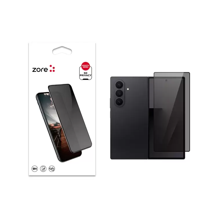 Samsung Galaxy Z Fold 7 Hayalet New 5d Privacy Temizleme Kiti Ekran Koruyucu Gizli Cam