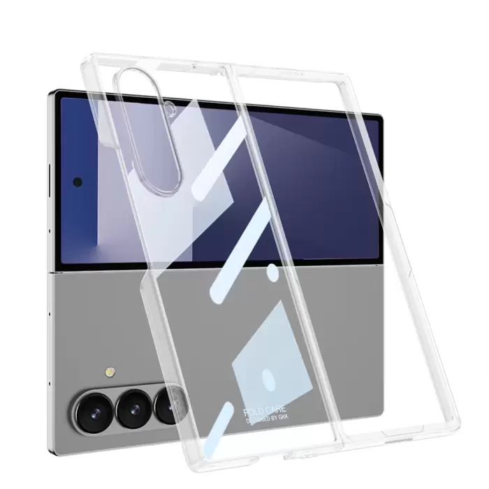 Samsung Galaxy Z Fold 7 Kılıf Lopard Full Camlı Kıpta Kapak