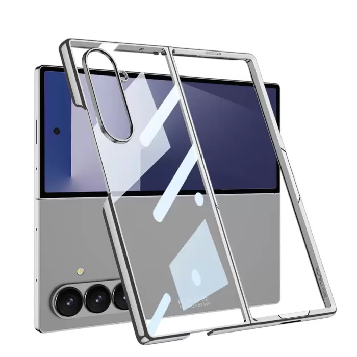 Samsung Galaxy Z Fold 7 Kılıf Lopard Full Camlı Kıpta Kapak