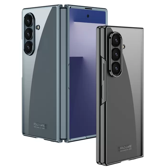 Samsung Galaxy Z Fold 7 Kılıf Lopard Full Camlı Kıpta Kapak