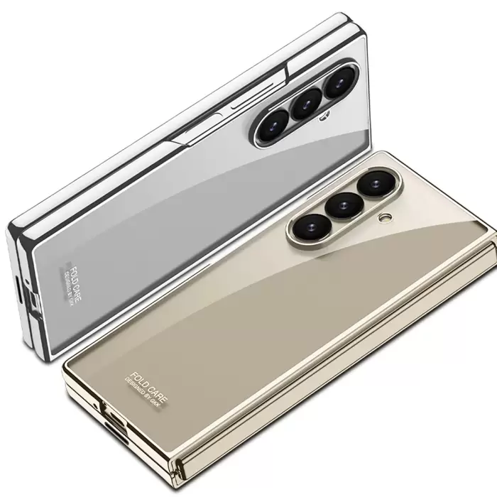 Samsung Galaxy Z Fold 7 Kılıf Lopard Full Camlı Kıpta Kapak