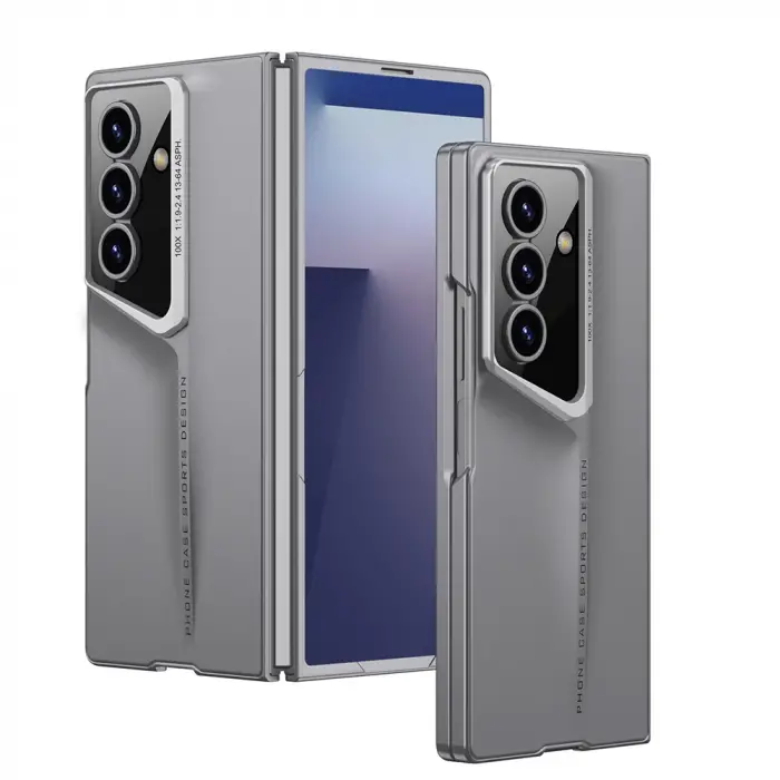Samsung Galaxy Z Fold 7 Kılıf Ultra İnce Kamera Korumalı Sert Rubber Lopard Procase Kapak