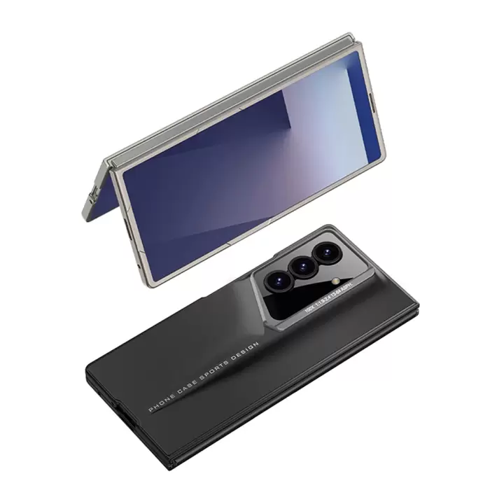 Samsung Galaxy Z Fold 7 Kılıf Ultra İnce Kamera Korumalı Sert Rubber Lopard Procase Kapak
