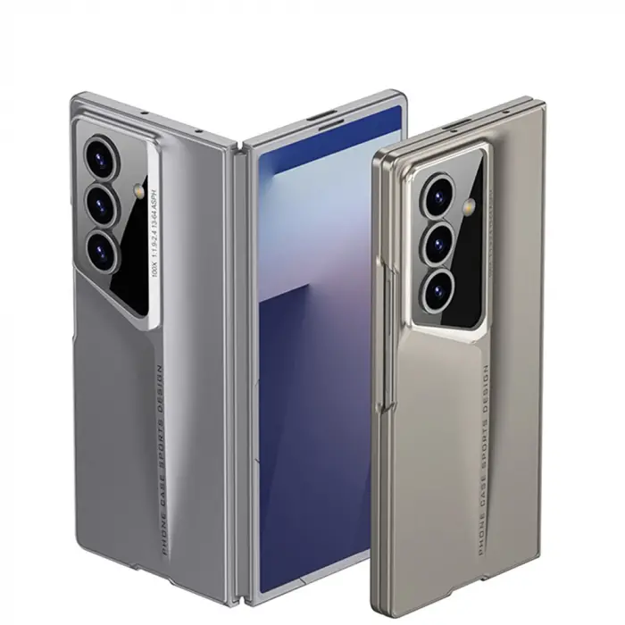 Samsung Galaxy Z Fold 7 Kılıf Ultra İnce Kamera Korumalı Sert Rubber Lopard Procase Kapak