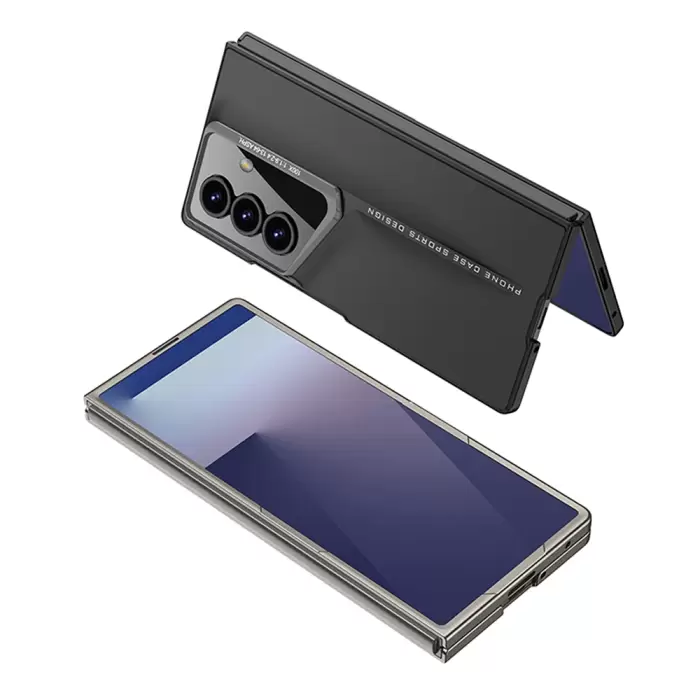 Samsung Galaxy Z Fold 7 Kılıf Ultra İnce Kamera Korumalı Sert Rubber Lopard Procase Kapak